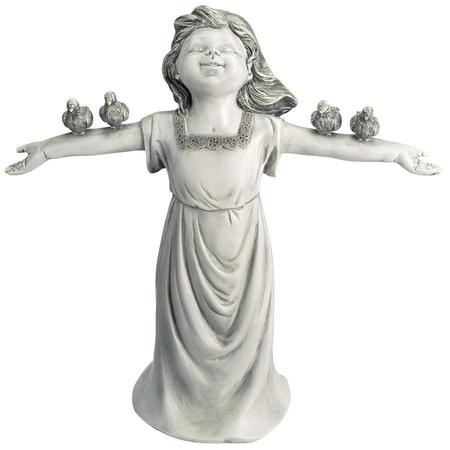 DESIGN TOSCANO Basking in God s Glory Little Girl Statue: Small JQ6965